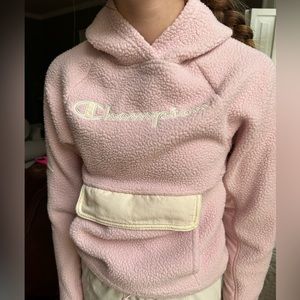 Champion blush pink fleece hoodie